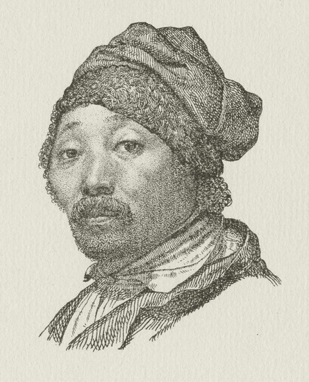 Self-portrait of Fedor Ivanovich Kalmyck, 1815