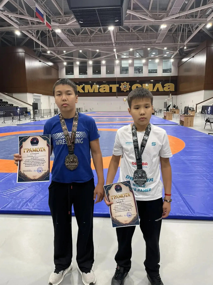 Kalmyk Greco-Roman wrestlers medal in Grozny
 Photo credit Ministry of Sports of Kalmykia.